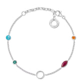 Thomas Sabo Charm-Armband Farbige Steine - X0274-965-7-L19v